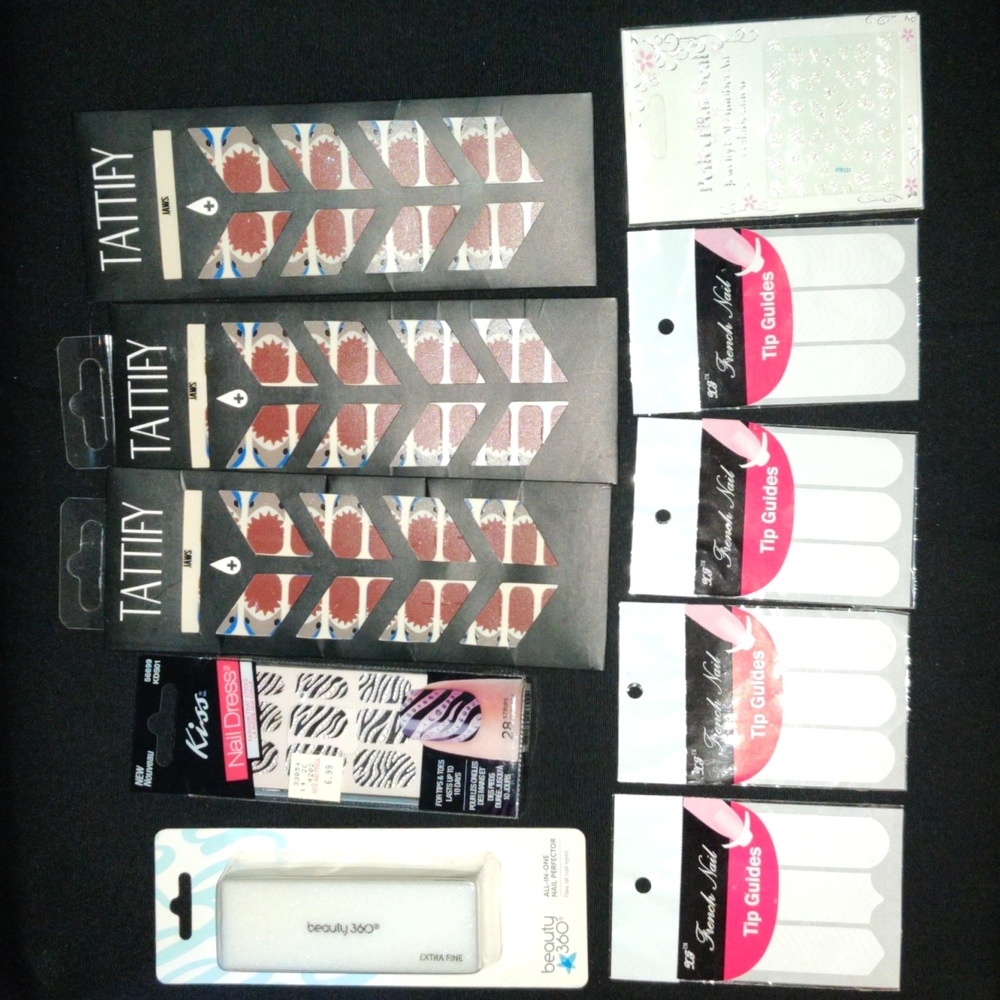 Shark Nail Wraps plus Nail Beauty Bundle